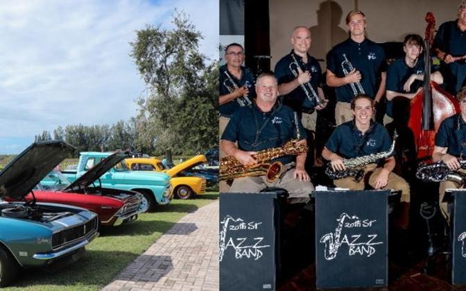 Cruzin to Summer Car/Truck Show with music by the 20th Street Jazz Band